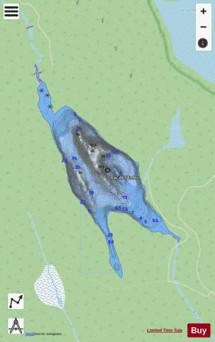 Enfer, Lac de l' depth contour Map - i-Boating App - Streets
