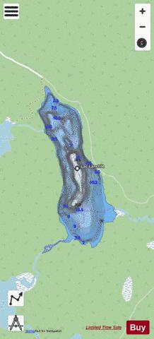 Lanctot, Lac depth contour Map - i-Boating App - Streets
