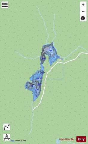 Chenard, Lac depth contour Map - i-Boating App - Streets