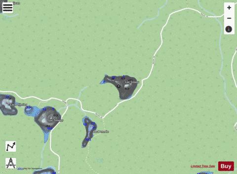 Sissou, Lac depth contour Map - i-Boating App - Streets