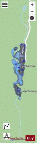 Main de Fer, Lac depth contour Map - i-Boating App - Streets