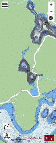 Germain, Lac depth contour Map - i-Boating App - Streets