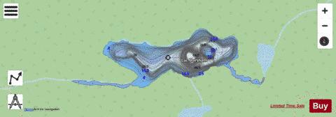 Marshalls, Lac depth contour Map - i-Boating App - Streets