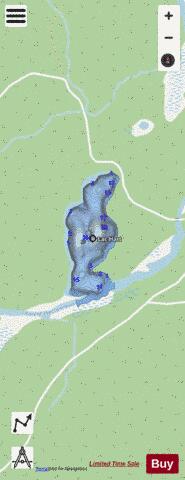 Lac Hart depth contour Map - i-Boating App - Streets