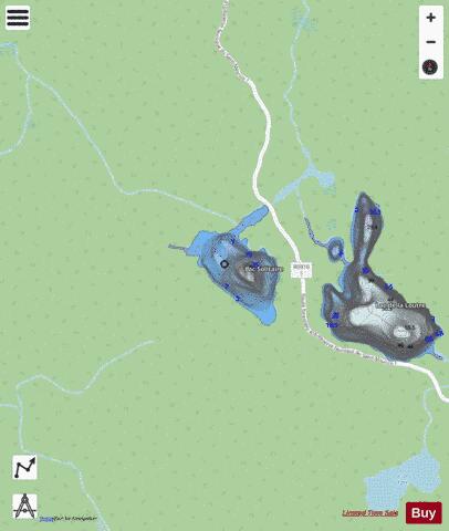 Solitaire, Lac depth contour Map - i-Boating App - Streets