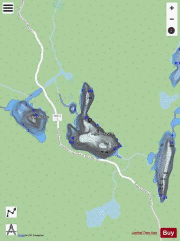 Loutre, Lac de la depth contour Map - i-Boating App - Streets