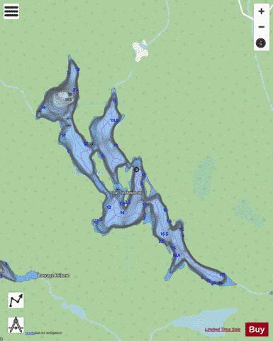 Hauteur, Lac la depth contour Map - i-Boating App - Streets