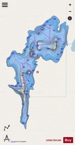Joutel, Lac depth contour Map - i-Boating App - Streets
