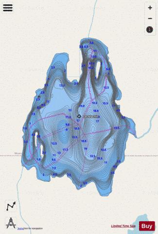 Machin, Lac depth contour Map - i-Boating App - Streets