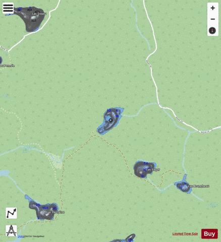 Lebrodeur, Lac depth contour Map - i-Boating App - Streets