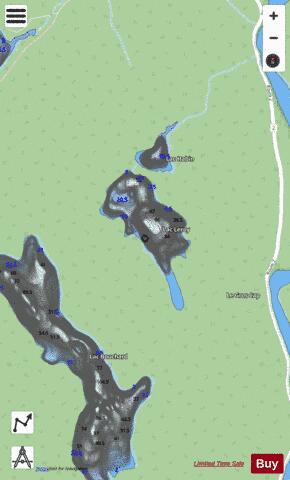 Leroy, Lac depth contour Map - i-Boating App - Streets