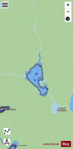 Manchot, Lac depth contour Map - i-Boating App - Streets