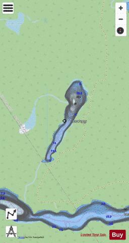 Peggy, Lac depth contour Map - i-Boating App - Streets
