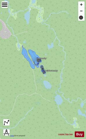 Landry, Petit lac depth contour Map - i-Boating App - Streets