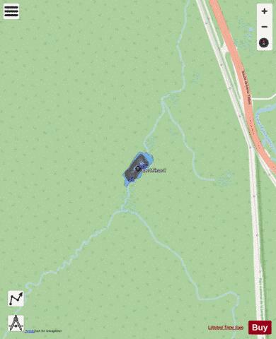 Menard, Lac depth contour Map - i-Boating App - Streets