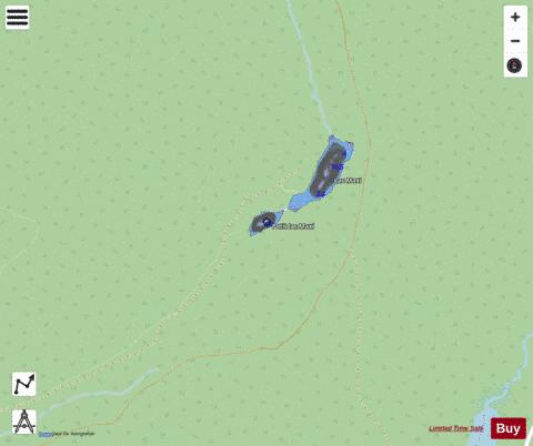 Maxi, Petit lac depth contour Map - i-Boating App - Streets