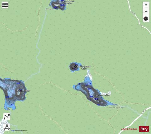 Jeanne-d'Arc, Petit lac depth contour Map - i-Boating App - Streets