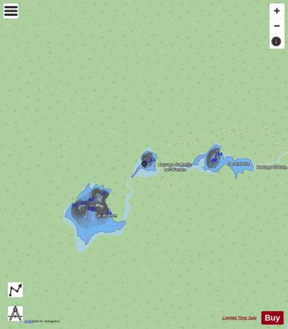 Warren, Petit lac depth contour Map - i-Boating App - Streets