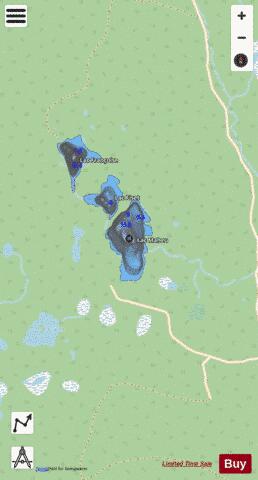 Maheu, Lac depth contour Map - i-Boating App - Streets