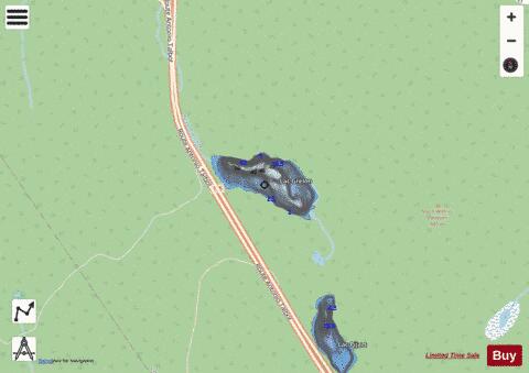 Grelon, Lac depth contour Map - i-Boating App - Streets