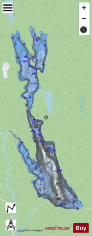 Beland, Lac depth contour Map - i-Boating App - Streets