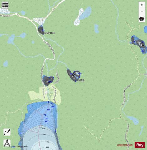 Sikip, Lac depth contour Map - i-Boating App - Streets