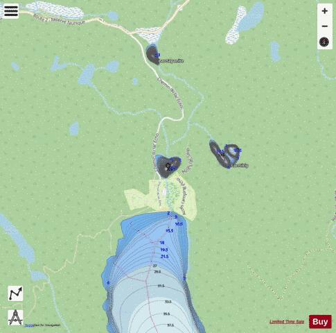 Taku, Lac depth contour Map - i-Boating App - Streets