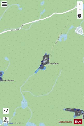 Becasse, Lac de la depth contour Map - i-Boating App - Streets