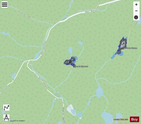 Bihoreau, Lac du depth contour Map - i-Boating App - Streets