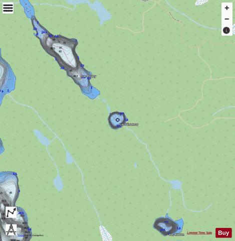 Senateur, Lac depth contour Map - i-Boating App - Streets