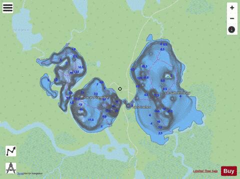 Gabriel-Fleury, Lac depth contour Map - i-Boating App - Streets