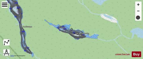 Epervier, Lac de l' depth contour Map - i-Boating App - Streets