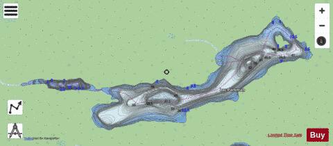 Faucon, Lac du depth contour Map - i-Boating App - Streets