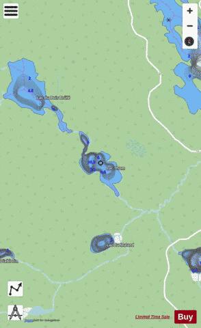 Thom, Lac depth contour Map - i-Boating App - Streets