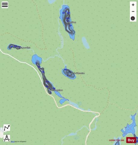 Hermine, Lac de l' depth contour Map - i-Boating App - Streets
