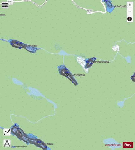 Martinet, Lac du depth contour Map - i-Boating App - Streets