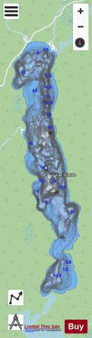 Liasse, Lac depth contour Map - i-Boating App - Streets