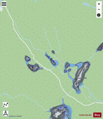 Chevelu, Lac depth contour Map - i-Boating App - Streets