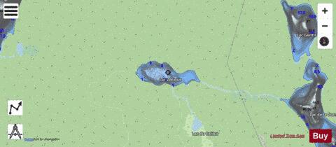 Lac Zotique depth contour Map - i-Boating App - Streets