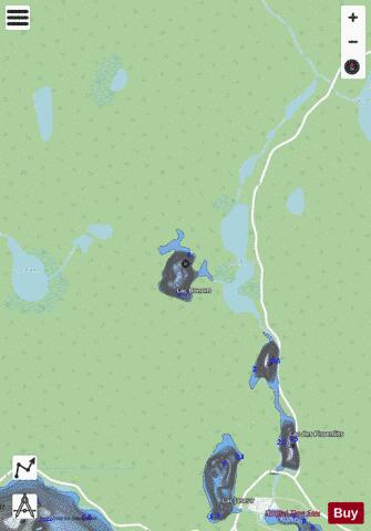 Bonom, Lac depth contour Map - i-Boating App - Streets