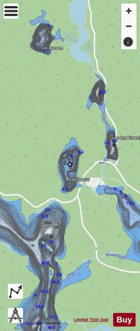 Jaseur, Lac depth contour Map - i-Boating App - Streets