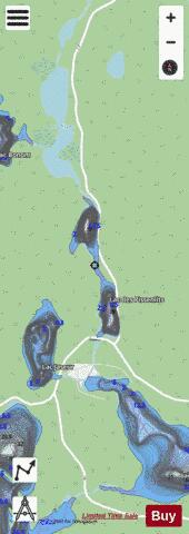 Pissenlits, Lac des depth contour Map - i-Boating App - Streets