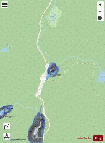 Vaseux, Lac depth contour Map - i-Boating App - Streets
