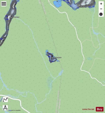 Rameau, Lac du depth contour Map - i-Boating App - Streets