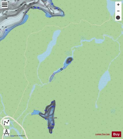 Monarque, Lac du depth contour Map - i-Boating App - Streets
