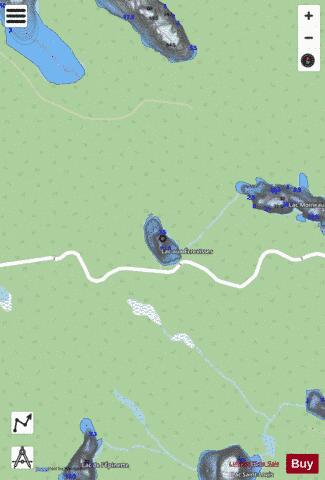 Ecrevisses, Lac aux depth contour Map - i-Boating App - Streets