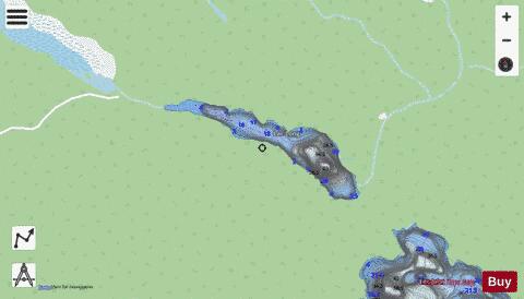 Long, Lac depth contour Map - i-Boating App - Streets