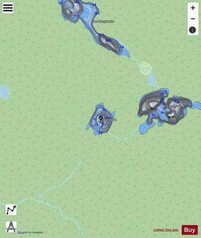 Isaac, Lac depth contour Map - i-Boating App - Streets