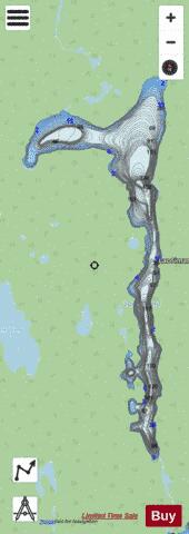 Simard, Lac depth contour Map - i-Boating App - Streets
