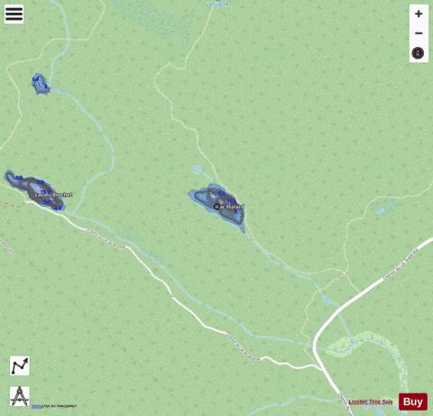 Malard, Lac depth contour Map - i-Boating App - Streets